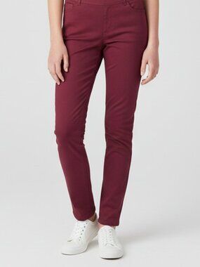 NWT George Girls Stretch Burgundy Maroon Pants size 12